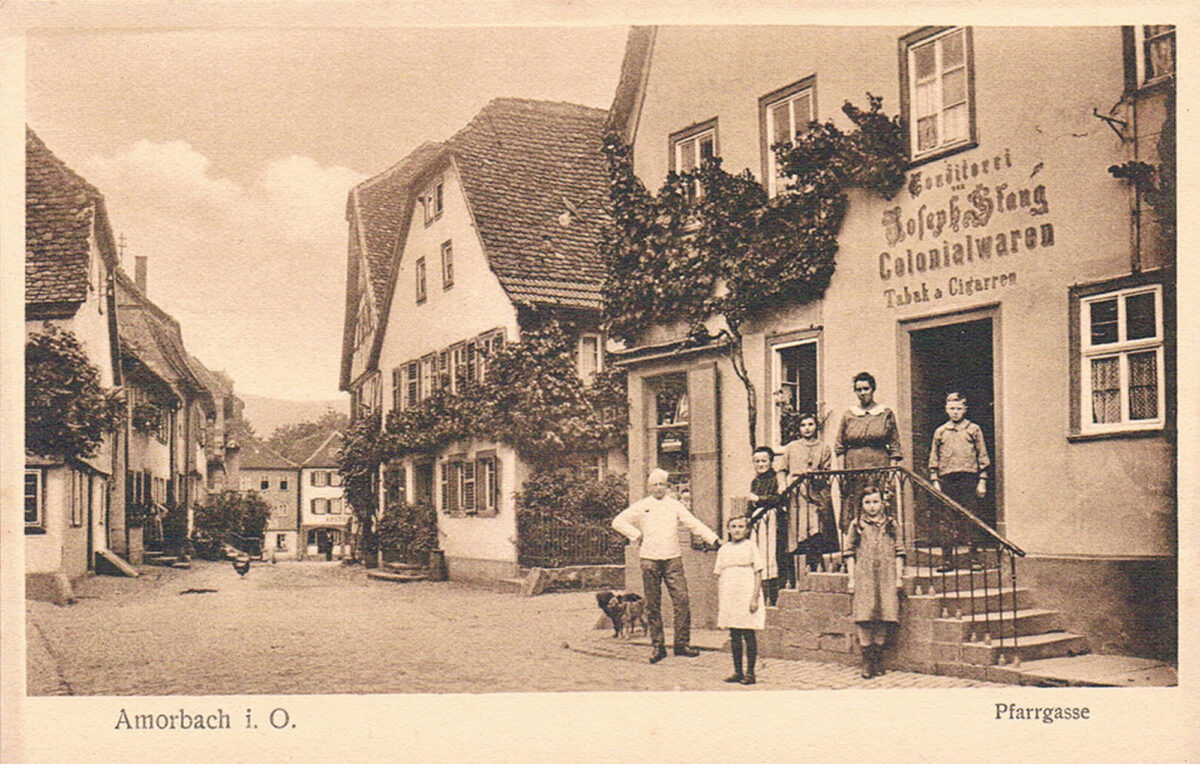 Amorbach Conditorei Joseph Stang Historische Postkarte