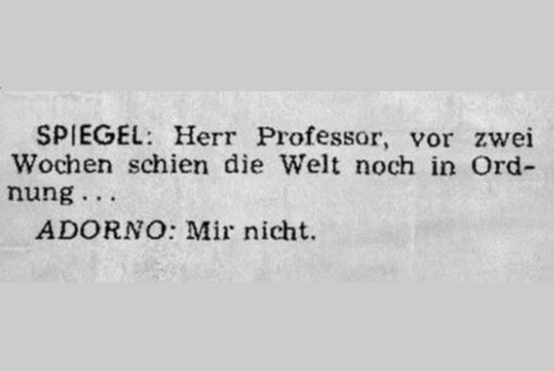 Notizen zu Adorno